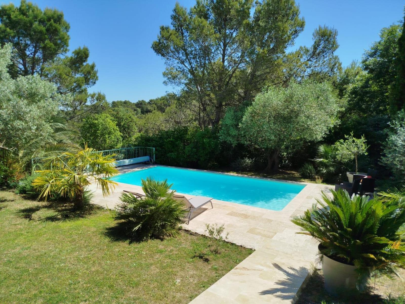 Proche Uzes Petit Gite Avec Grande Cuisine D'Ete Et Piscine Saint-Siffret Kültér fotó